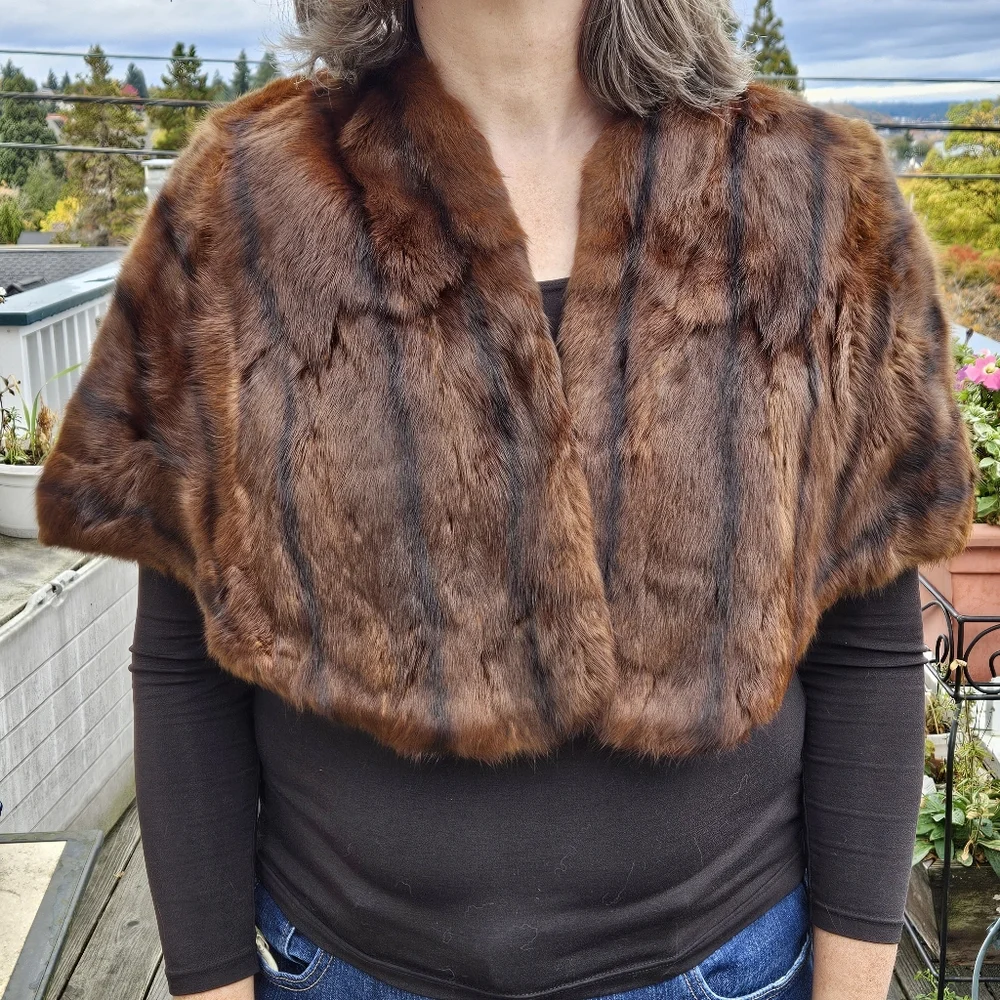 Vintage Fur Cape
